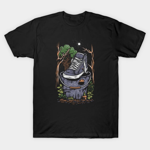 sneaker art design T-Shirt by Choulous79